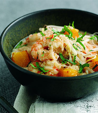 King prawn and butternut laksa